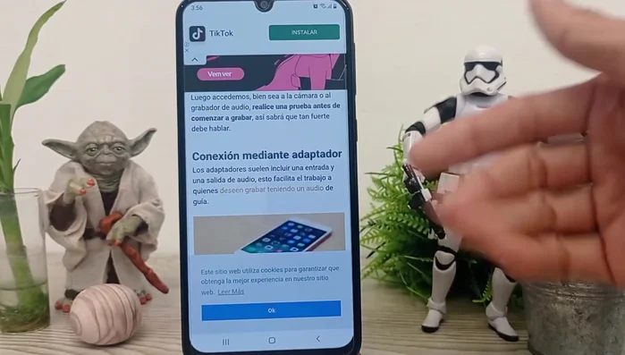 Abre la aplicación de grabación de audio o video.