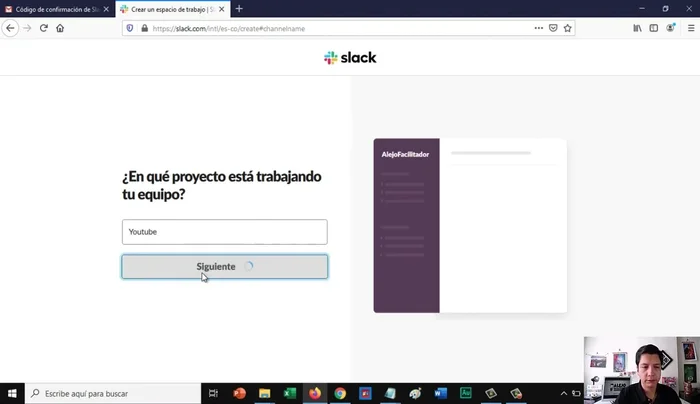 Especifica el nombre del proyecto.