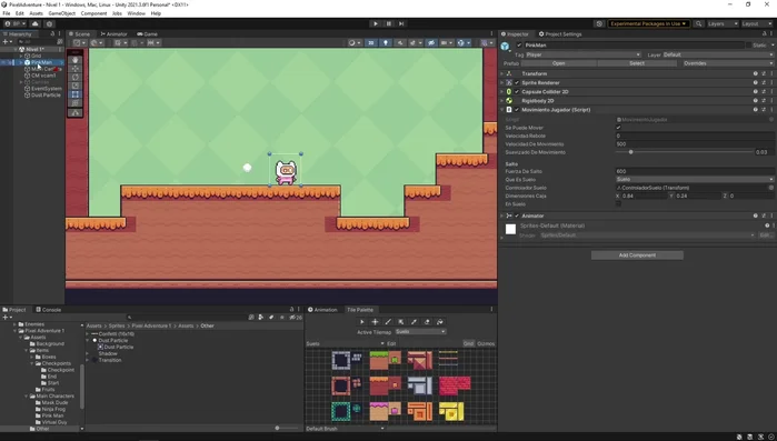 Cargar la imagen de la partícula en la sección 'Texture Animation' del Particle System. Asegurarse de tener activado 'Animation' y seleccionar 'Sprite' como modo.