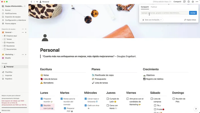 Haz clic en el botón "Compartir".