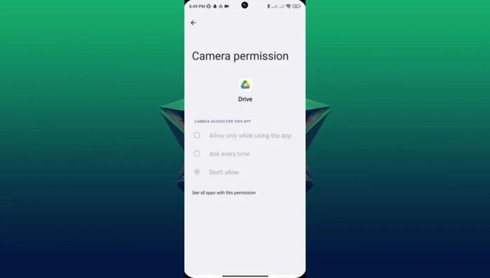 Selecciona 'Sin restricciones' para Google Drive.