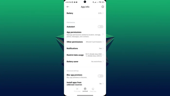 Busca la opción relacionada con Google Drive (puede ser 'Acceso a imágenes' o similar).