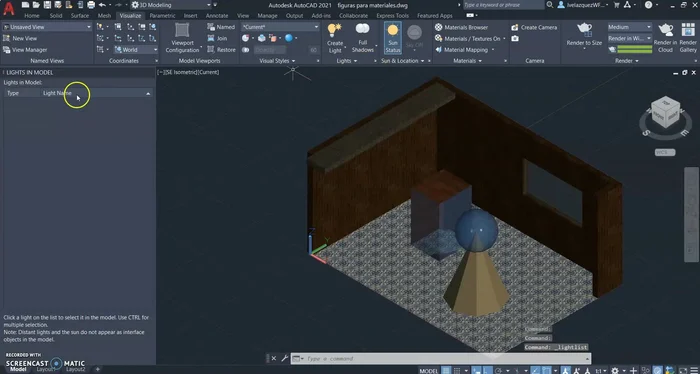 Activar la barra de luces en la interfaz del software.