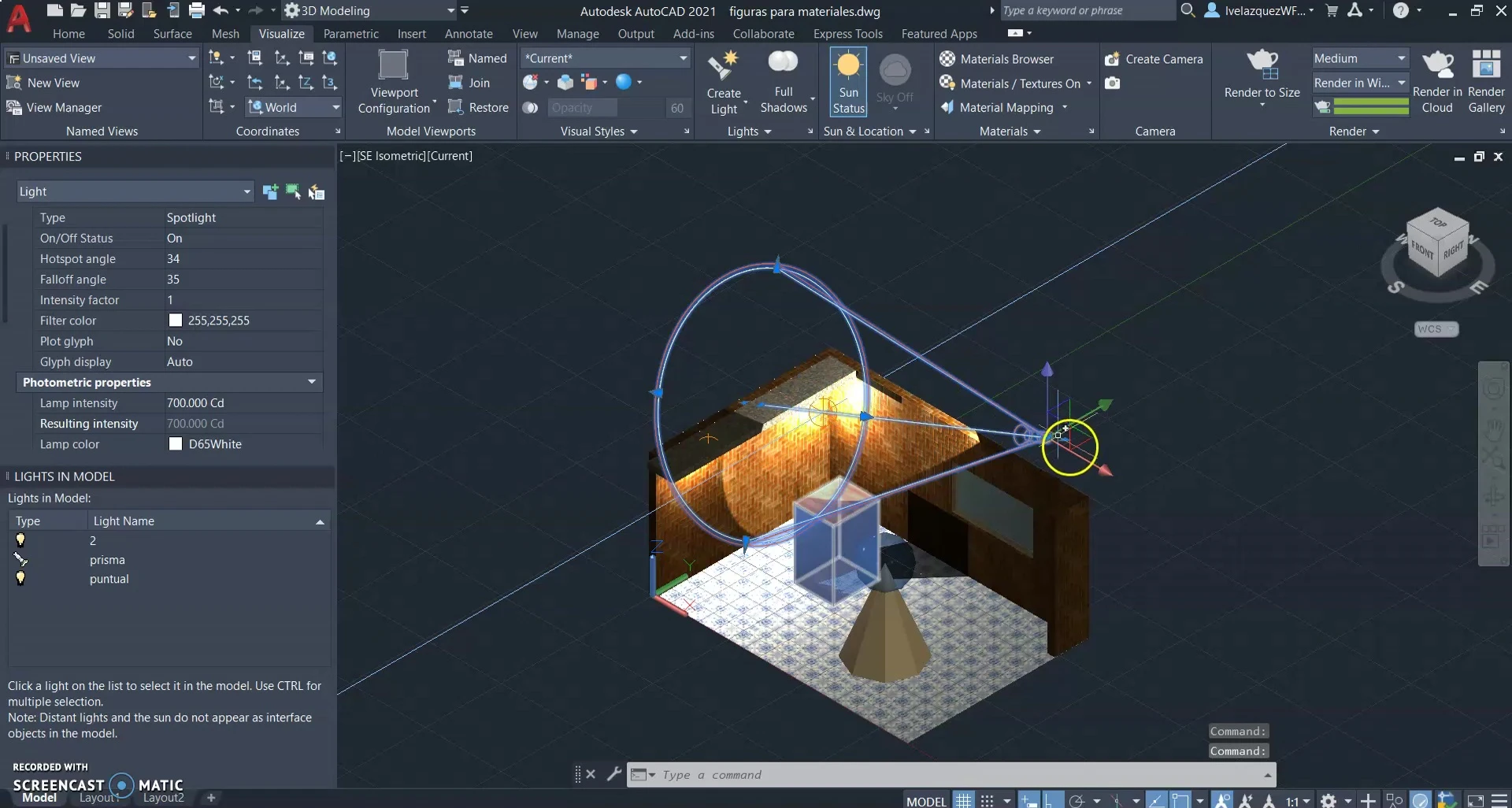 Iluminación 3D: Guía rápida para colocar luces puntuales y reflectores en tu modelo