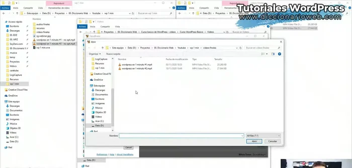 Seleccionar la pestaña "Preajustes" y elegir "Optimización web".