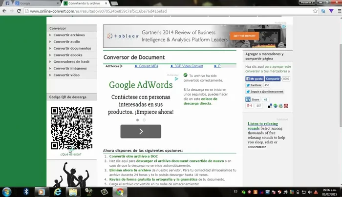 Abrir el archivo DOC en un editor de texto como Microsoft Word.