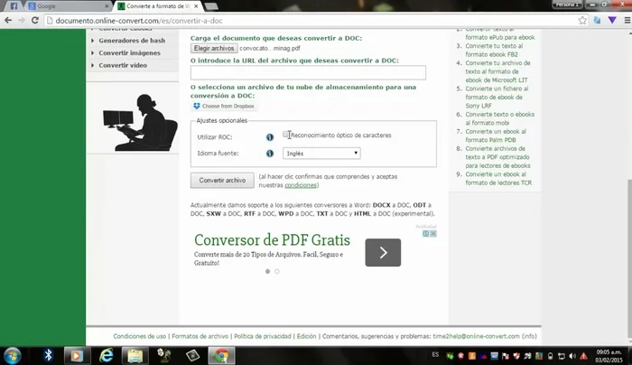 Hacer clic en 'Convertir archivo'.