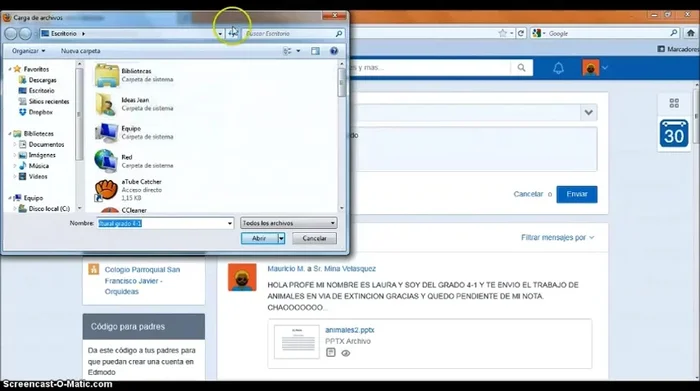 Esperar a que el archivo cargue.