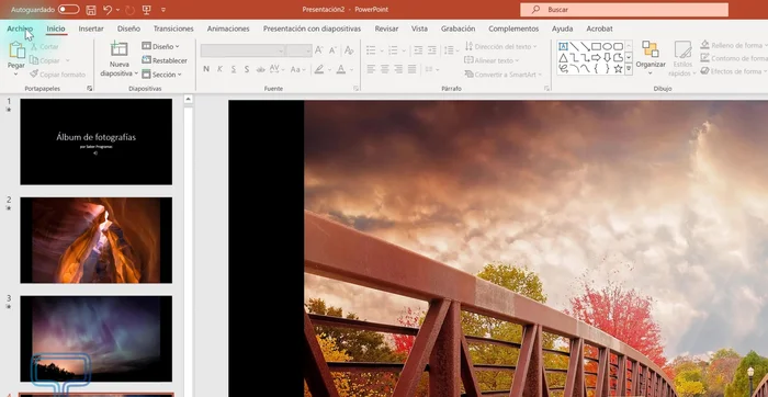 Pulsar 'Crear vídeo' y seleccionar la ubicación para guardar.