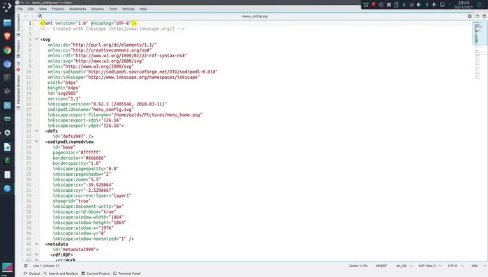 Simplificar el encabezado XML, manteniendo solo lo esencial: declaración XML y codificación UTF-8 (a menos que se usen emojis o fuentes extendidas, en cuyo caso podría ser necesario UTF-16 o UTF-32).