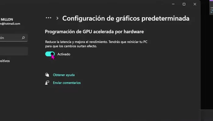 Reinicia tu PC para aplicar los cambios.