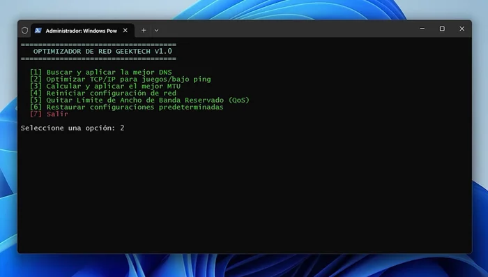 Seleccionar el adaptador de red activo (213.48 segundos)