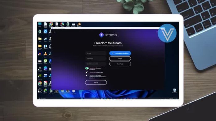 Inicia sesión en tu cuenta de Stremio (o crea una si no la tienes).