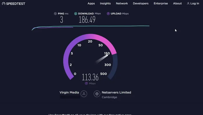 Repite la prueba de velocidad para verificar si hay mejoras.