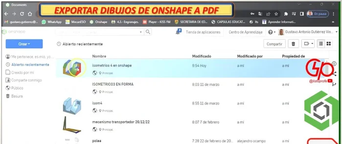 Abrir el documento de Shape que contiene el dibujo a exportar.