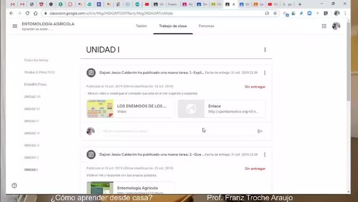 Utiliza comentarios privados para comunicarte directamente con el profesor.