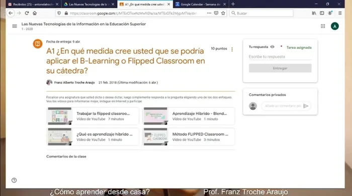 Observa las respuestas de tus compañeros tras enviar tu tarea.