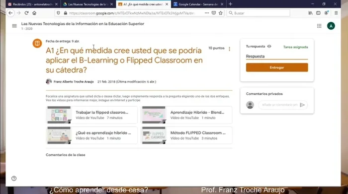 Observa las respuestas de tus compañeros tras enviar tu tarea.