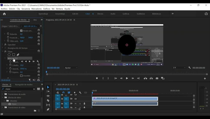 En el panel de control de la capa, ajustar brillo, opacidad y contraste para crear el efecto viñeta.