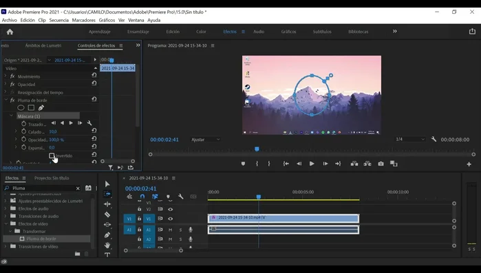 Aplicar el efecto al clip que se está editando.