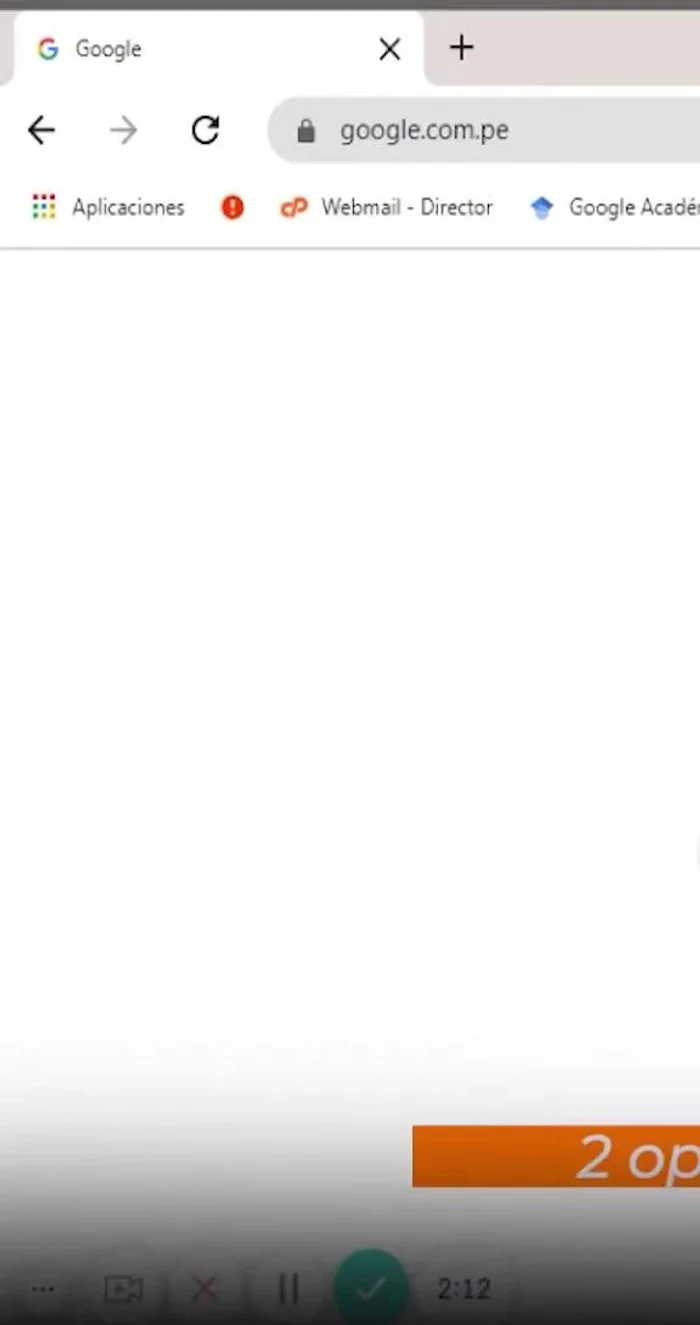 Ingresar a Google Académico (copiando el link o buscando 'Google Académico' en Google).