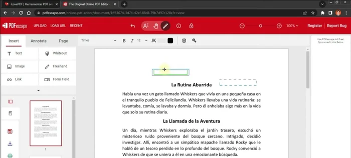 Escribir el nuevo texto, modificar el tamaño, color y tipografía según se necesite.