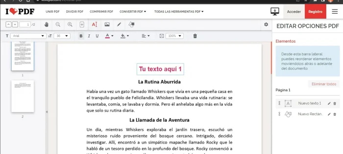 Descargar el archivo PDF modificado.