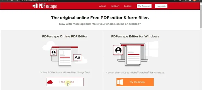 Seleccionar 'Upload PDF' y cargar el archivo PDF.
