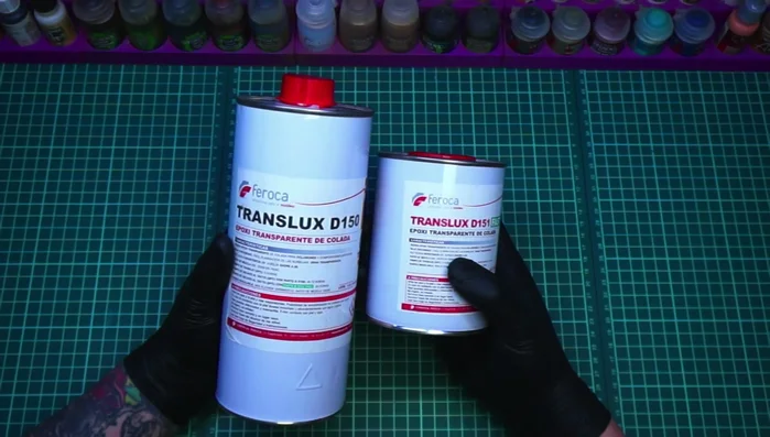 Dejar secar la resina durante 2 o 3 días.