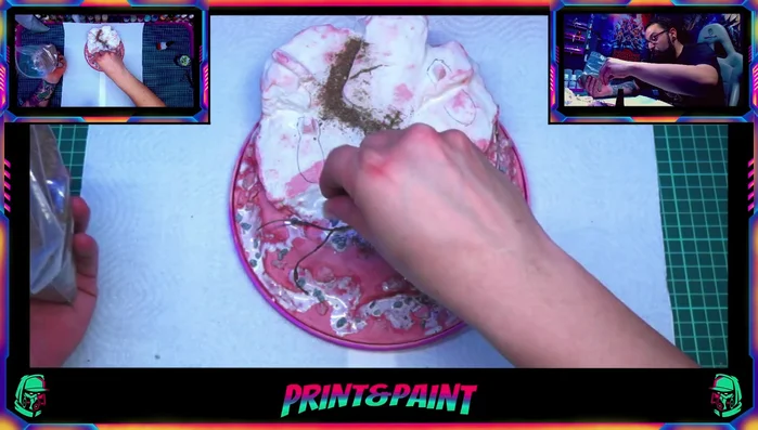 Aplicar una capa uniforme de imprimación negra.