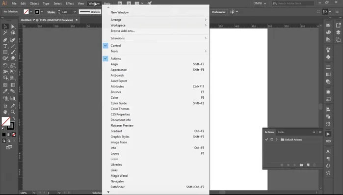 Crea una nueva carpeta para organizar tus acciones (clic en el icono de carpeta nueva).