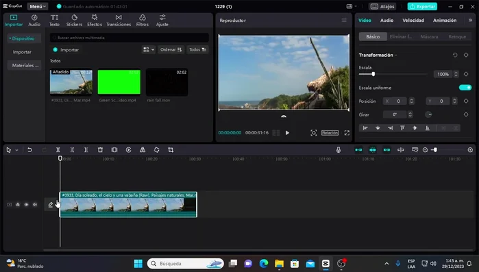 Recortar el video para eliminar partes innecesarias.
