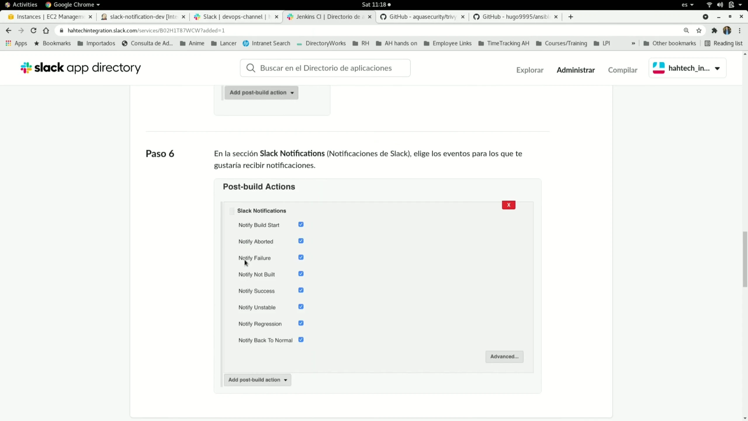 Integración Jenkins con Slack: Notificaciones Automáticas de Builds