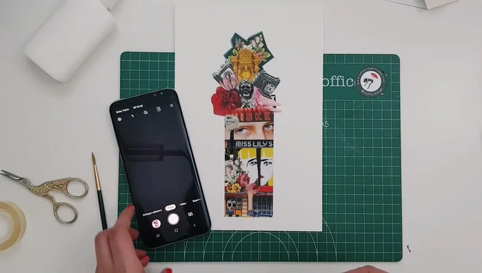 Tomar una fotografía del collage.