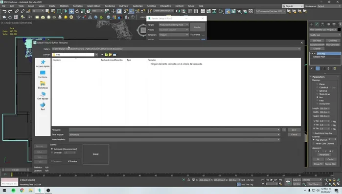 Nombra tus renders (ej: cámara01, cámara02...). Selecciona el formato de imagen deseado.