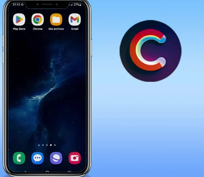 Desliza nuevamente hacia abajo desde la parte inferior del panel de notificaciones para expandir el menú.