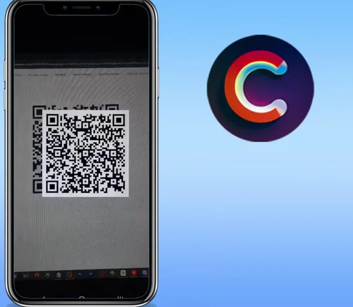 Apunta la cámara hacia el código QR.
