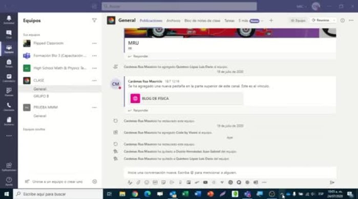 En la parte superior, donde dice 'Reunirse', se encontrará el icono de la cámara.