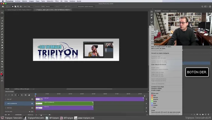 Crear una línea de tiempo de vídeo.