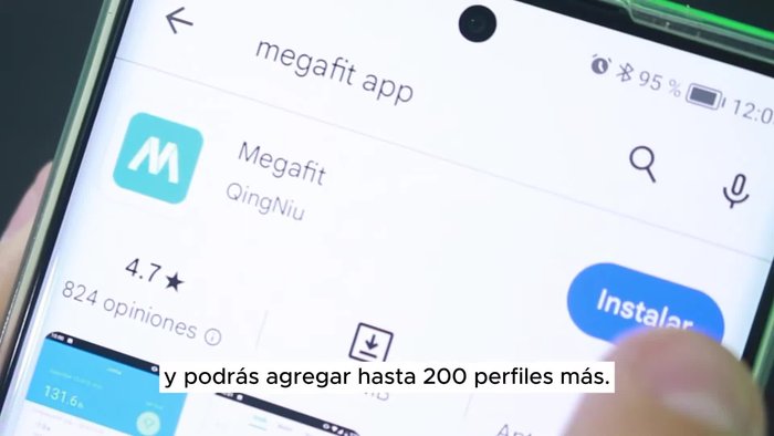 Crear un perfil en Megafit con tus datos personales (nombre, fecha de nacimiento, altura). Puedes agregar hasta 200 perfiles.