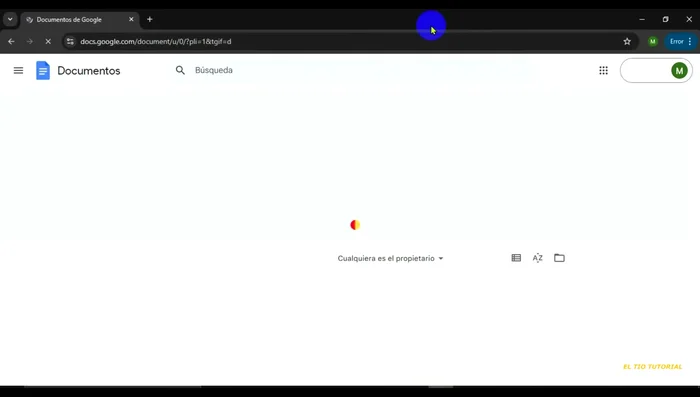 Abre un documento nuevo (ej: Documento en blanco en Google Docs).
