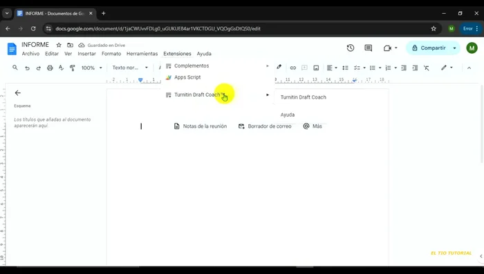 Selecciona la opción 'Similarity Check' para analizar el texto.