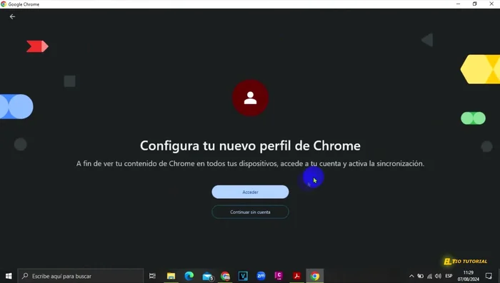 Accede a tu cuenta de Google usando tu correo institucional.
