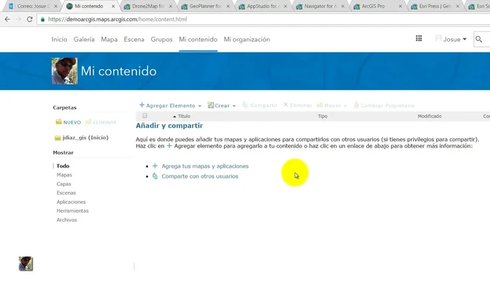 Utilizar la función de mapas para seleccionar la extensión geográfica deseada.