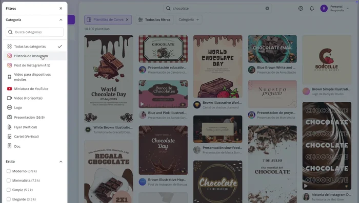 Aplica los filtros para obtener resultados más precisos.