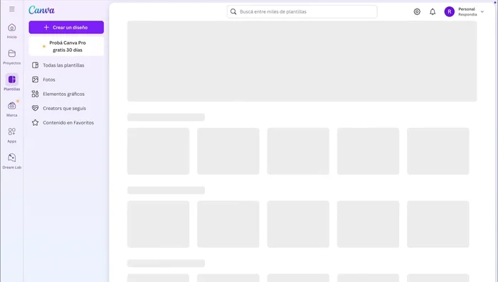 Selecciona la plantilla que más te guste.