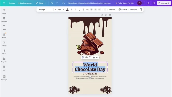 Añade elementos adicionales como texto, gráficos e imágenes.