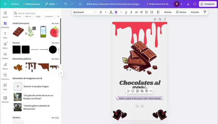 Añade elementos adicionales como texto, gráficos e imágenes.