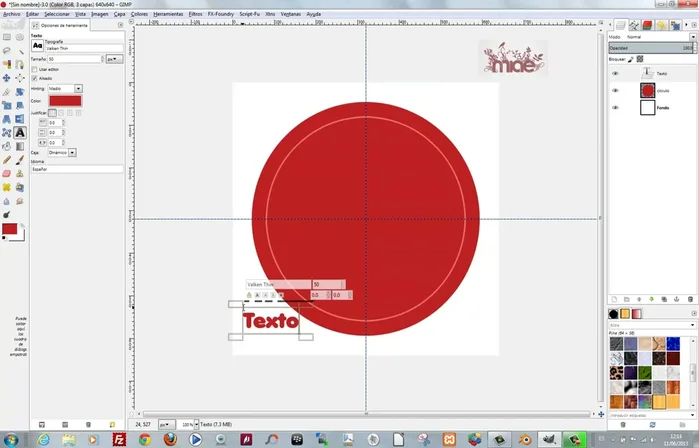 Rellenar la selección del contorno creado.