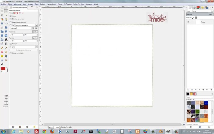 Crear una nueva capa llamada "círculo".